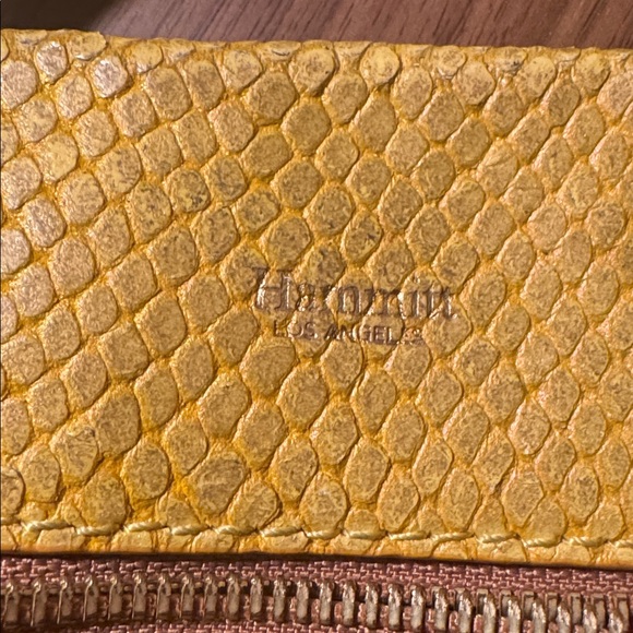 Hammitt Yellow and Brown Snakeskin Crossbody Bag - Picture 2 of 5